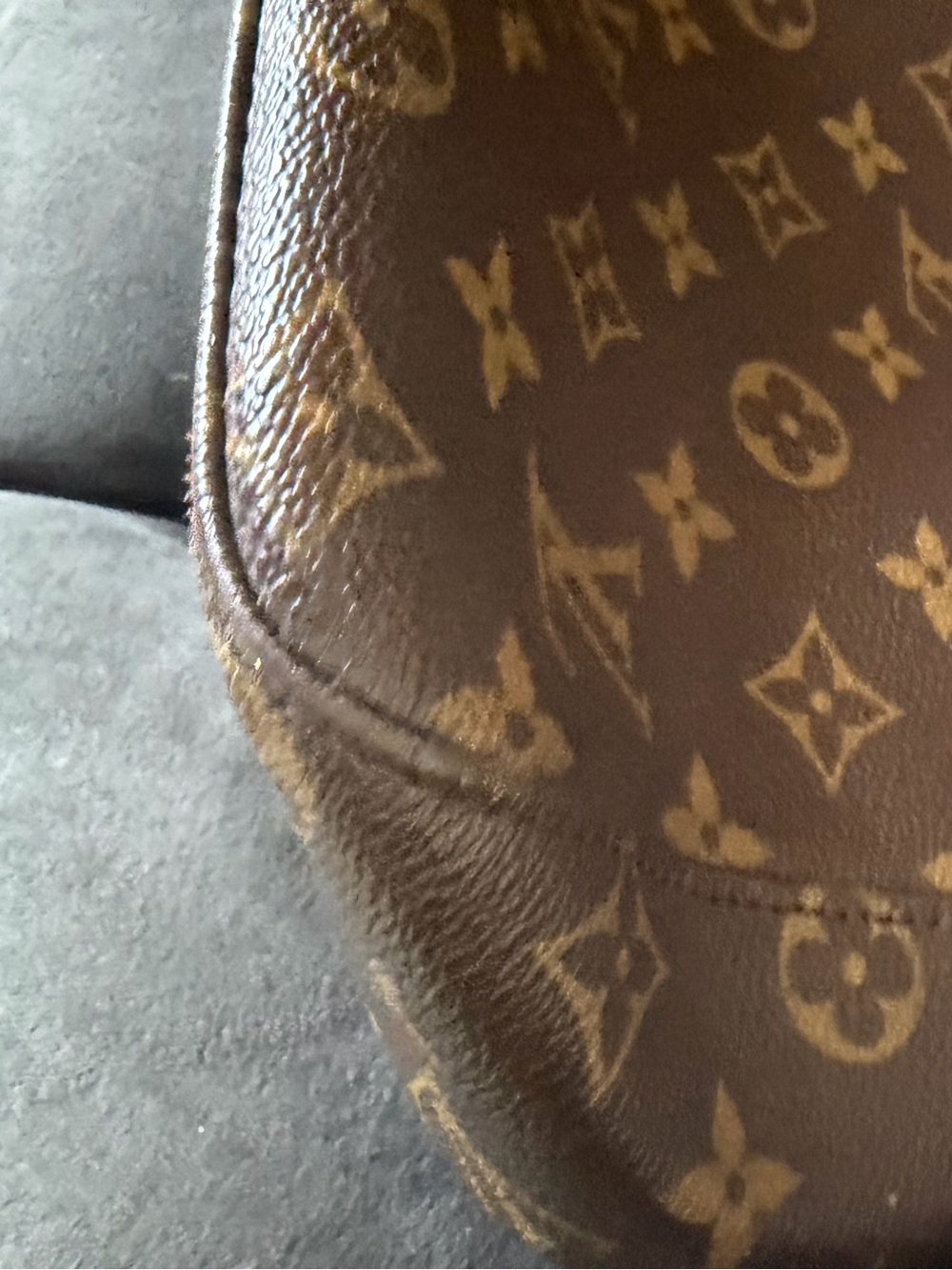 Louis Vuitton Brown Monogram Hobo with Tan Strap - Picture 5 of 10